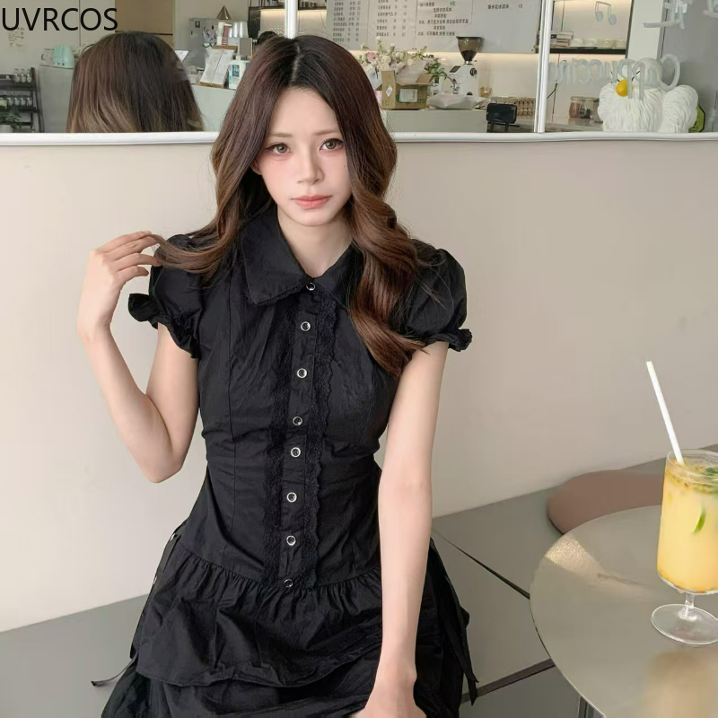 Japanese Preppy Style Lolita D - Korean Style A Line Shirt Dress 评论和价格