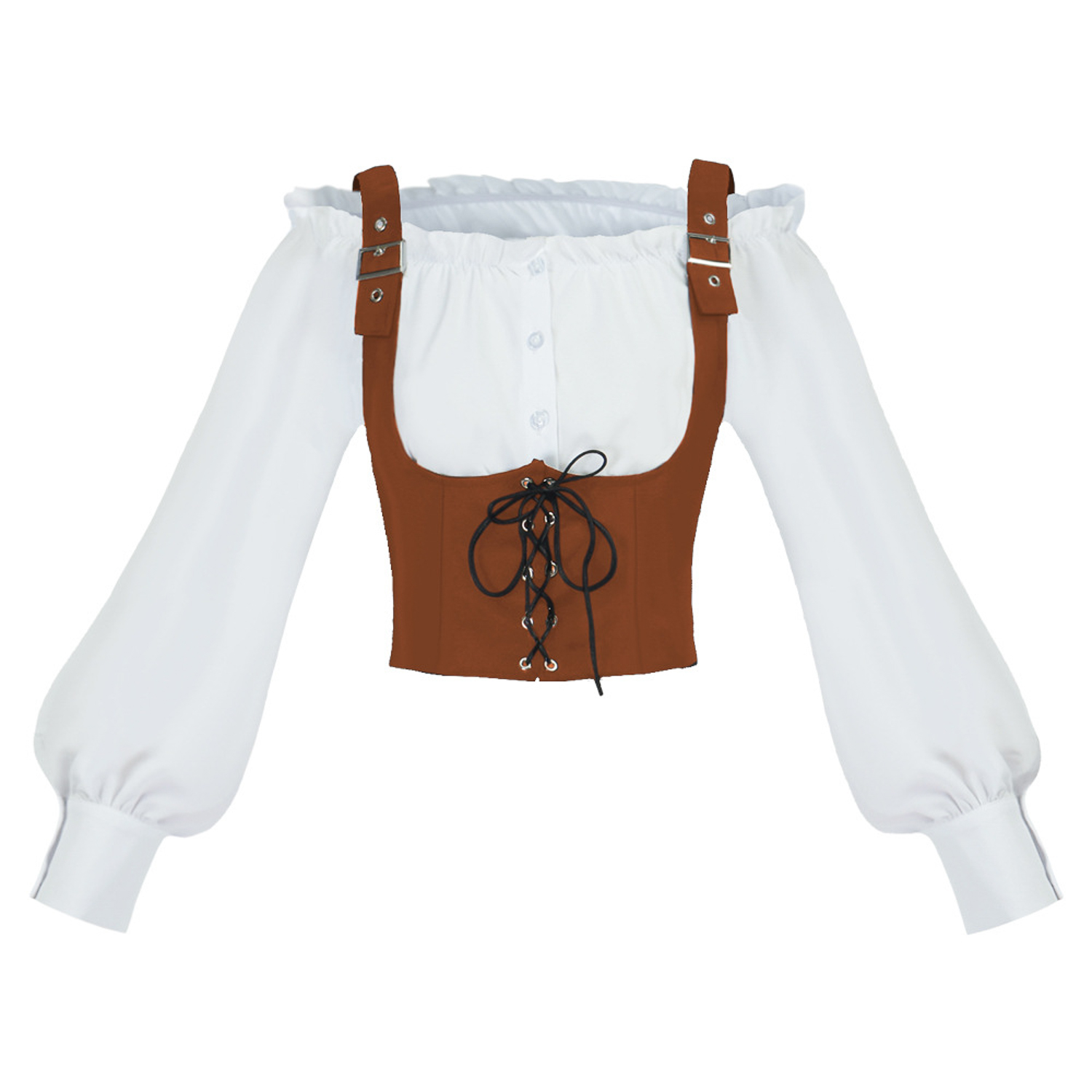 Renaissance 2 Piece Costume Se - Blouses 评论和价格