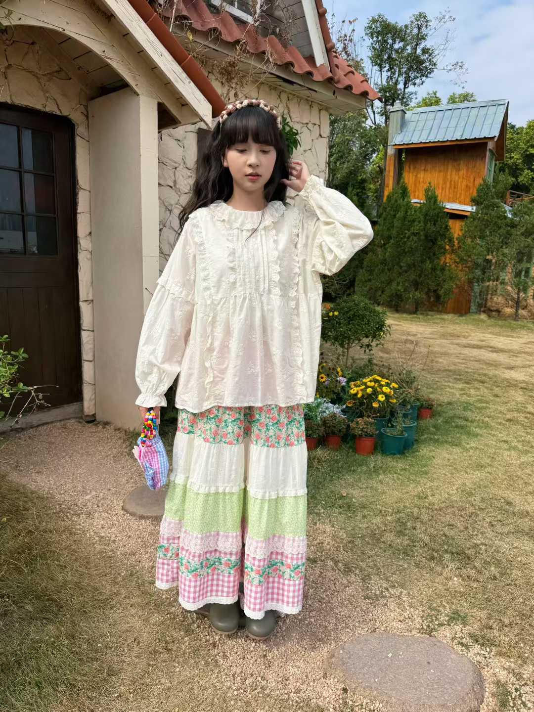 Vintage Autumn Sweet Kawaii Ca - Blouses 评论和价格