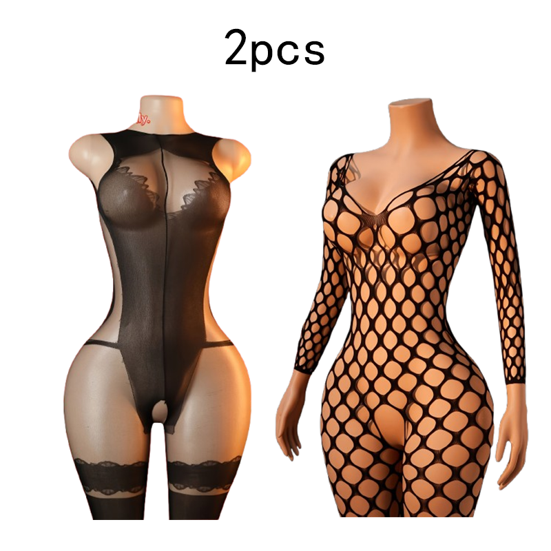 2-Pack – Women's Sexy Fishnet  - Lingerie 评论和价格