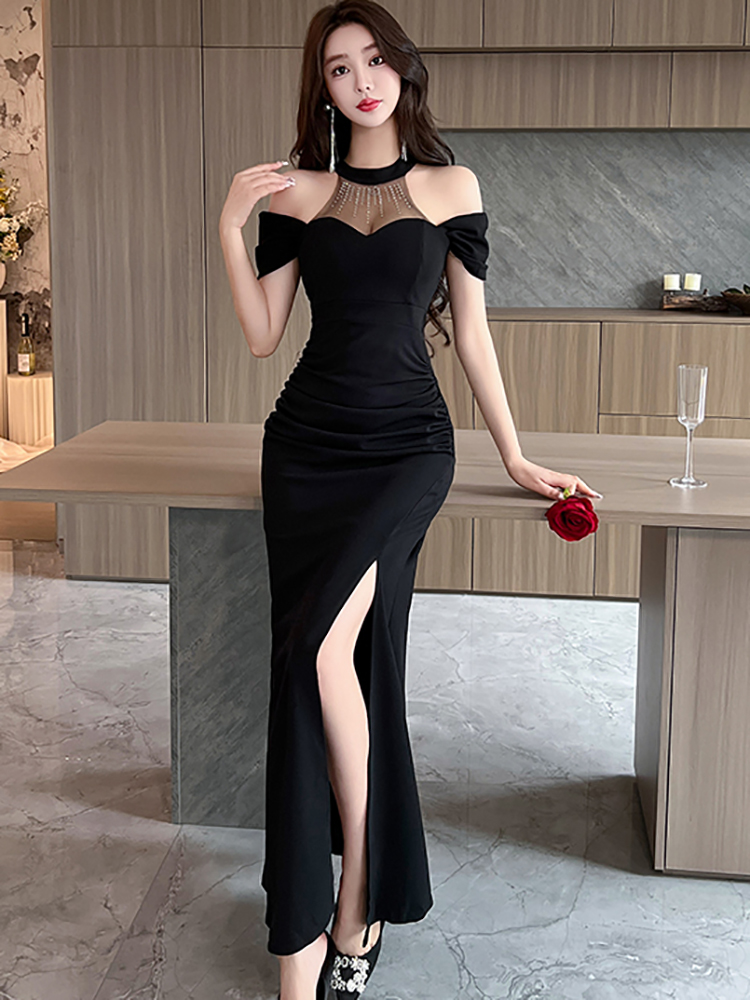 Women Red Patchwork Mesh Sheer - Sexy Mesh Sheer Bodycon Dress 评论和价格