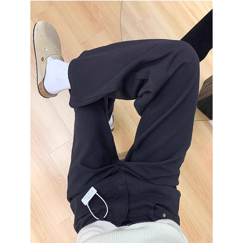 High Waist Wide Leg Black Deni - Jeans 评论和价格