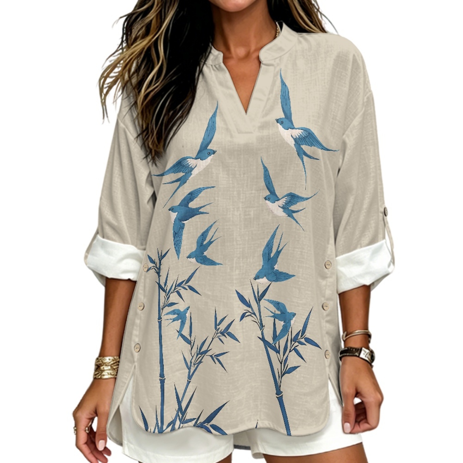 PENSTROLL Lightweight Linen Li - Blouses 评论和价格