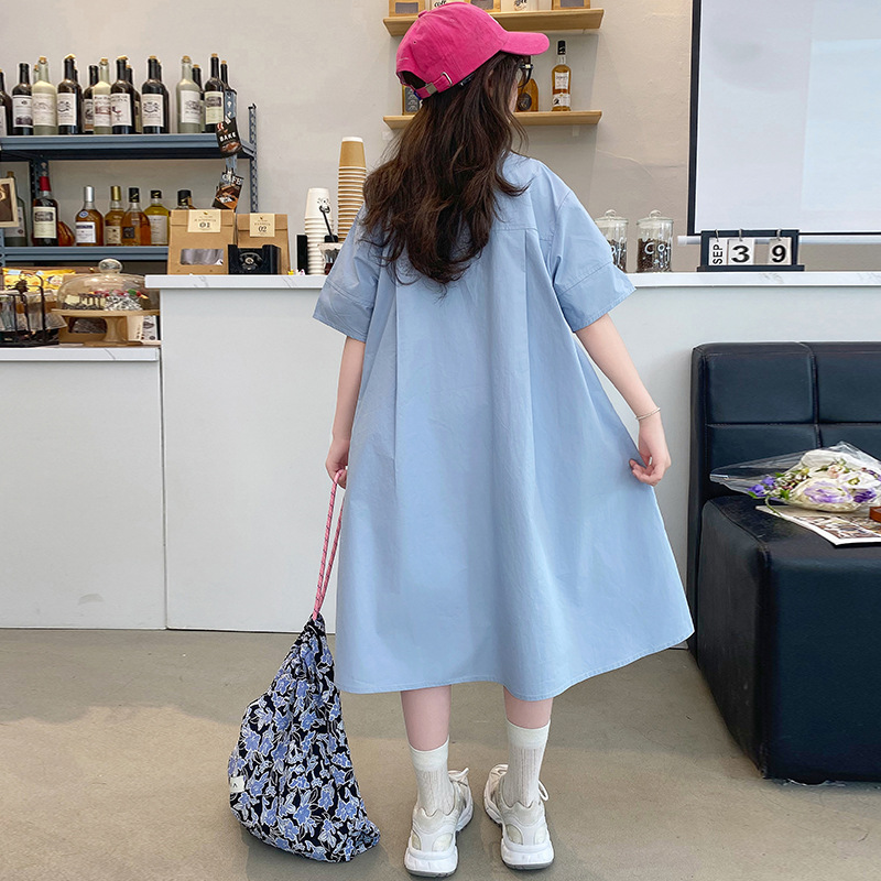 Korean Children Clothing Girls - Korean Style A Line Shirt Dress 评论和价格
