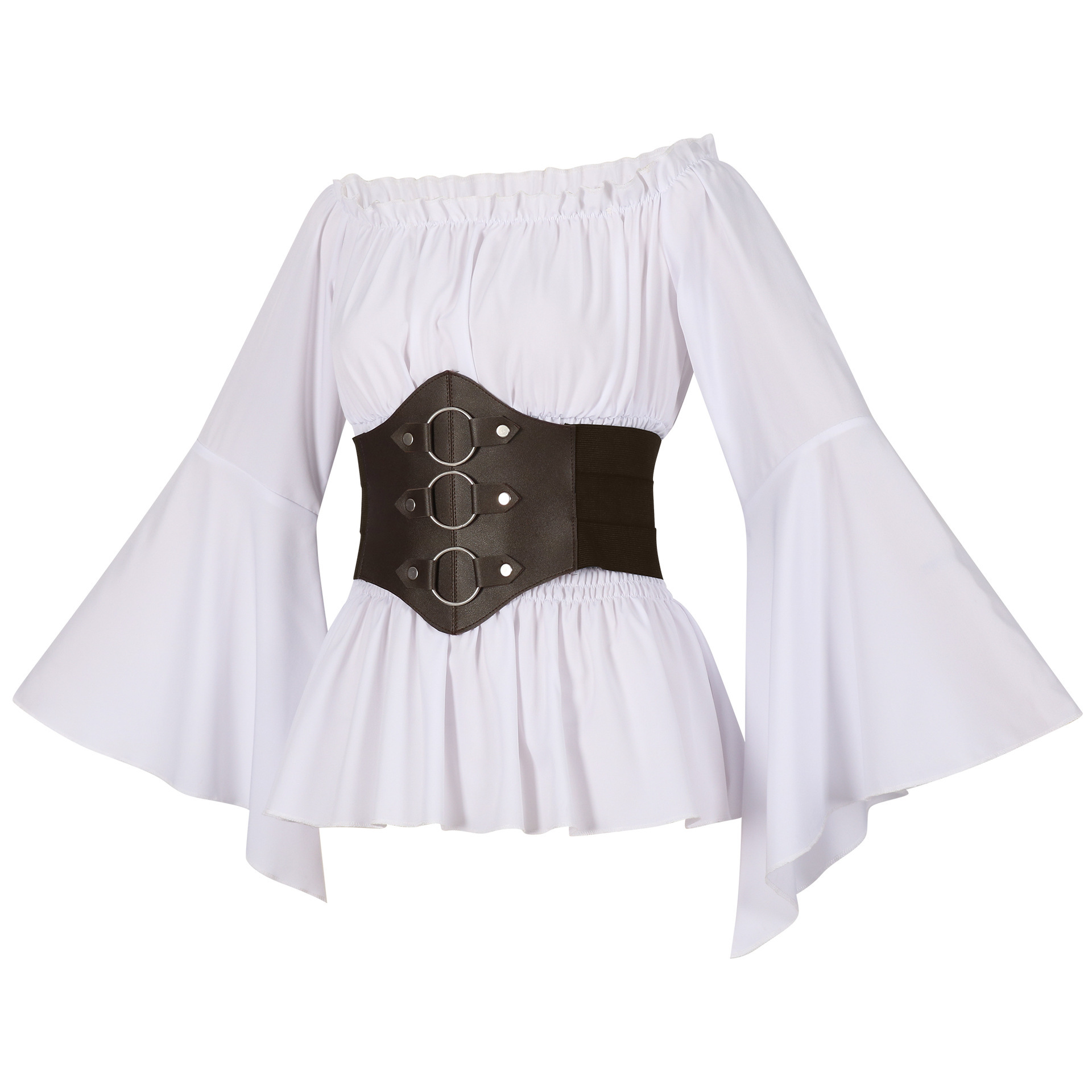 Medieval Victorian Pirate Shir - Tops 评论和价格